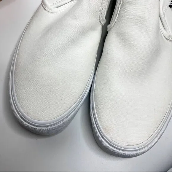 Vans Classic NEW WITH TAGS! Slip-On White Canvas Shoes - Women’s Size 11 - Picture 6 of 6